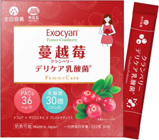 Exocyan 蔓越莓 法國蔓越莓 德莉嘉 乳酸菌 FemmeCare, 1個, 30份