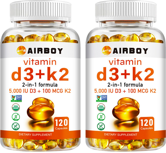 AIRBOY 維生素 D3+K2 2合1配方, 240組