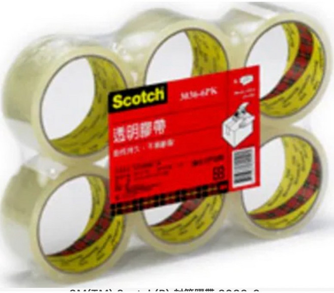 3M Scotch 封箱膠帶 3036-6 高黏性耐用型膠帶, 1個