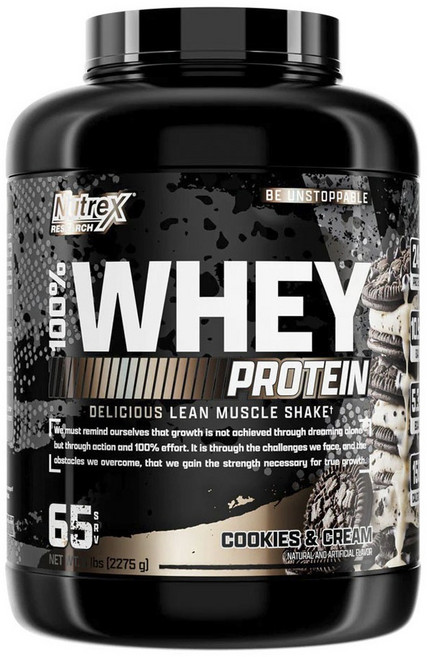 Nutrex Research 乳清蛋白粉 奶油餅乾風味, 1個, 2.275kg