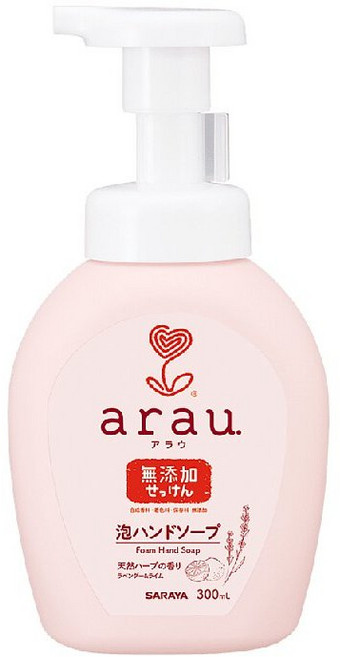 arau. 溫和洗手慕斯 300ml 日本製 無添加植物純皂基底 泡沫洗手乳, 1個, Arau溫和洗手慕斯(300ml)