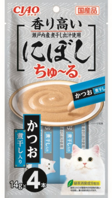 CIAO Pure Churu 鰹魚口味貓咪肉泥 14g, 4個