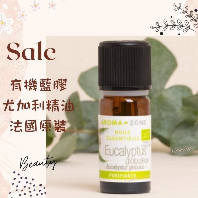 AROMA-ZONE 藍膠尤加利精油 法國原裝 香氛 30ml 效期2028/06, 1個