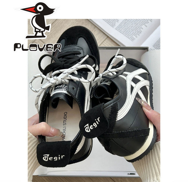PLOVER 厚底增高阿甘鞋德訓鞋女 老爹鞋休閒運動鞋