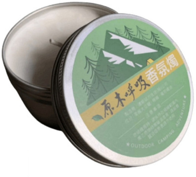 野道家 原木呼吸香氛蠟燭,天然精油,清新舒緩,居家香氛,淨化空氣, 1個, 90ml, 清爽香氣
