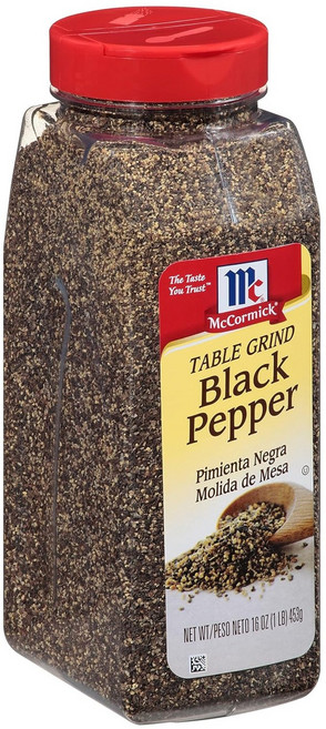 McCormick 味好美 餐桌研磨黑胡椒, 1個, 453g