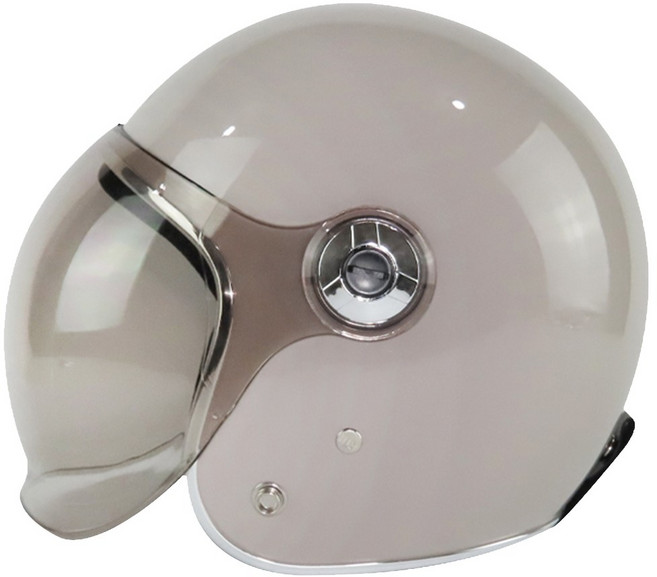 ninja HELMETS 機車安全帽 附鏡片 ABS抗衝擊材質 內襯可拆洗, 松果棕