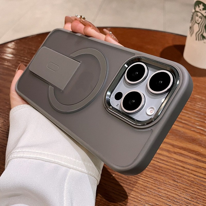iPhone 支架磁吸無線充電手機保護殼 防摔殼