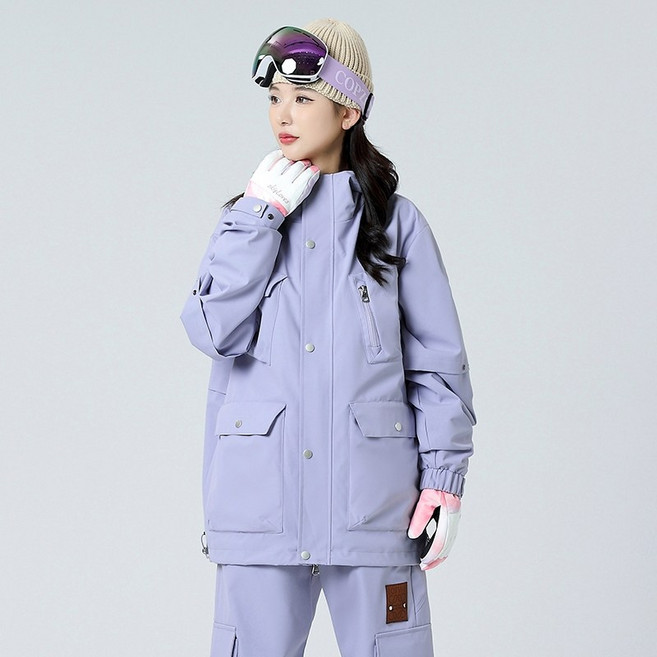 台灣發貨 男女同款防風防水滑雪外套