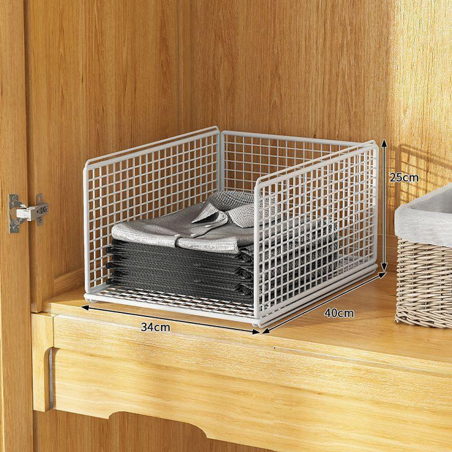 good 分層收納架抽屜式衣物整理置物架組合衣櫥收納多層分層架, 白色, 大號一層, 1個