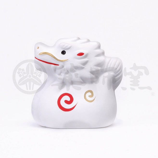 藥師窯 錦彩 陶器 擺飾, 白龍, 白龍
