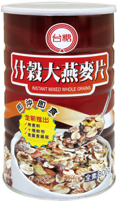 台糖 什穀大燕麥片 - 健康穀物燕麥片, 1個, 800g