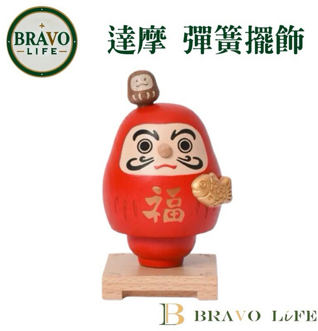 達摩 彈簧擺飾 搖頭公仔 車用擺飾, 1個