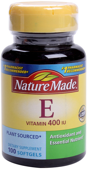 Nature Made 萊萃美 維他命E軟膠囊 400IU, 100顆, 1罐