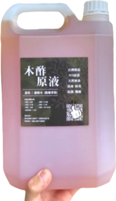 木酢原液 4公升 荔枝龍眼木萃取 無毒除臭清潔液 SGS認證, 1個, 4L