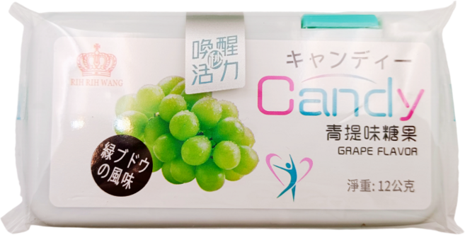 RIH RIH WANG 青提味糖果 喚醒活力, 240g, 1套