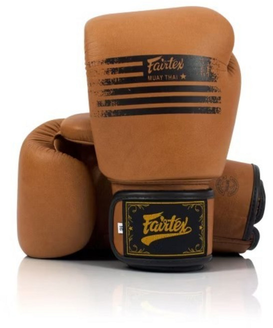 Fairtex BGV21 三層泡棉 真皮 拳擊手套 泰拳 格鬥, 棕色,12oz, 1個