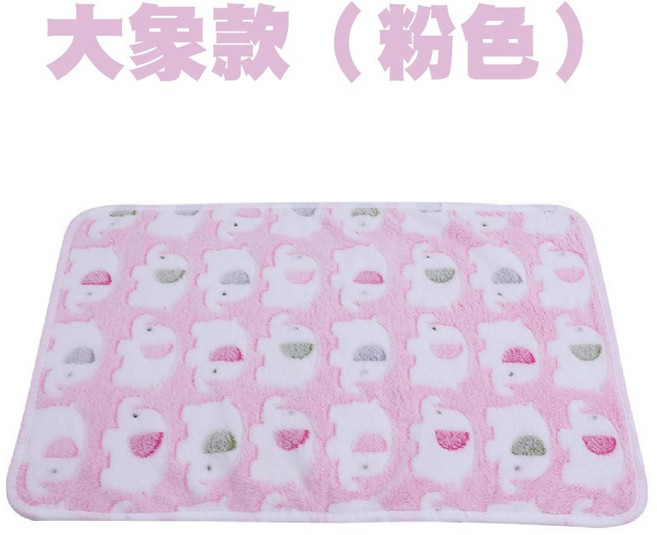 造型法蘭絨毛毯 大象款(粉色), 1個, 粉色, 大象款