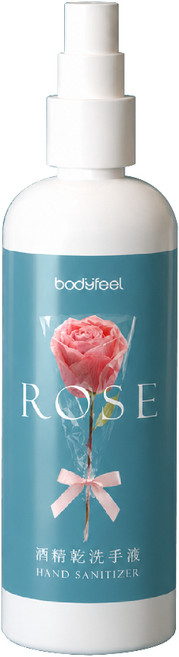 bodyfeel 酒精乾洗手液, 1個, 玫瑰, 50mL
