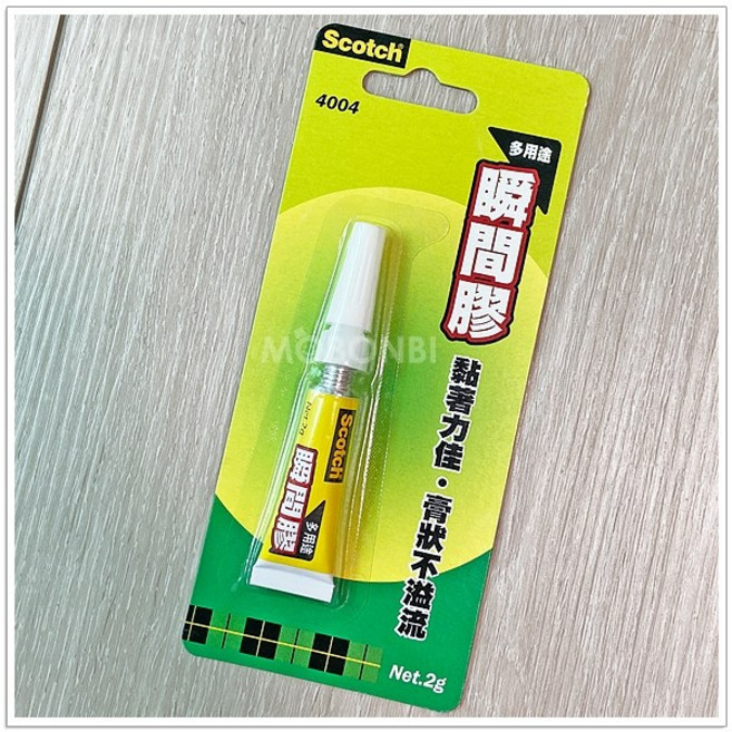 摩邦比 3M百利 Scotch 多用途瞬間接著劑 膏狀4004, 1條