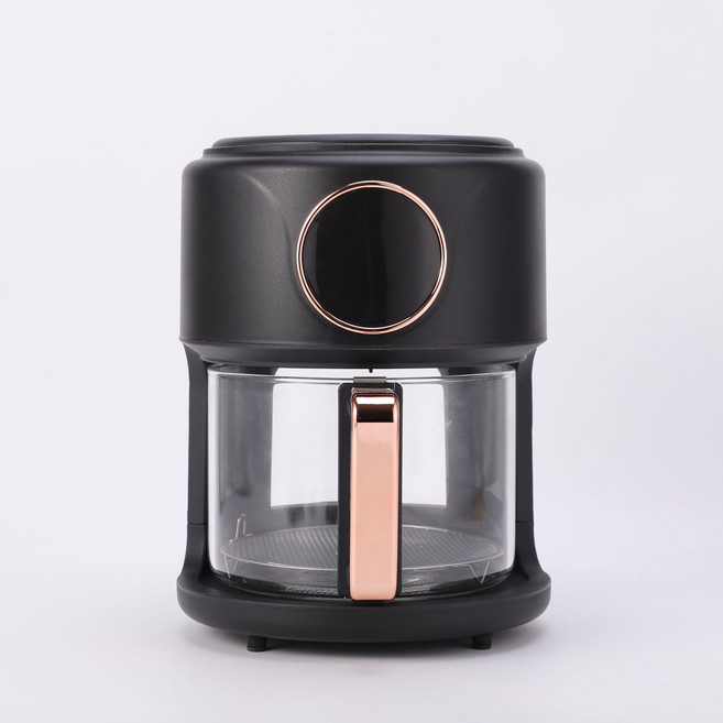 家用6L玻璃款空氣炸鍋, 6L黑液晶 - 美規110V, 如圖