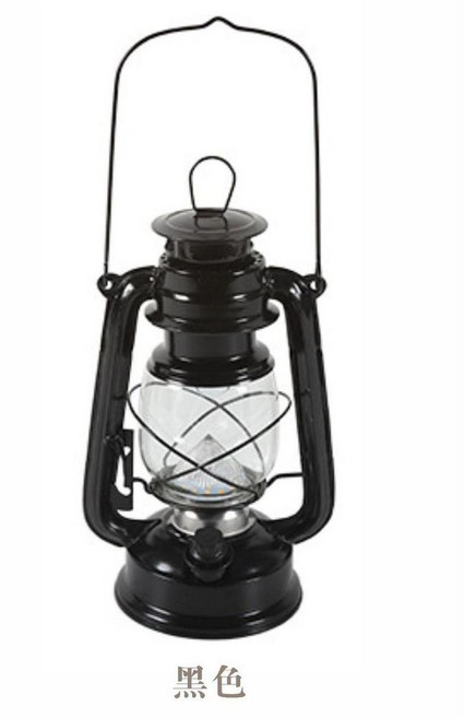 LED復古煤油燈 露營燈, L244SR 小號黑色123*220mm, 1個