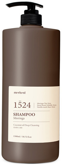 merhenl 1524 Moringa 洗髮精 椰子油深層潔淨, 1組, 洗髮精-1524清新草本
