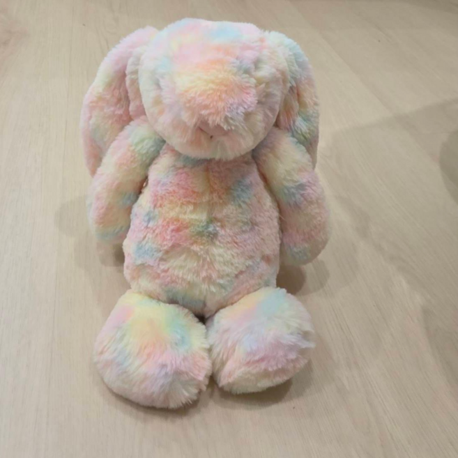 Jellycat 彩虹邦妮兔玩偶, 圖片, 1個