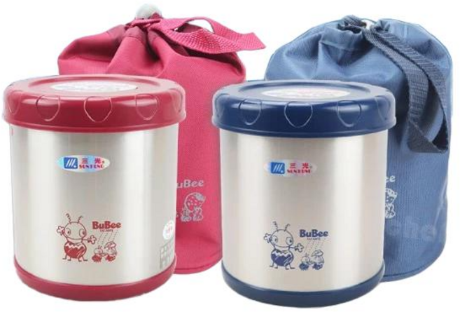 三光牌蘇香不鏽鋼保溫提鍋 0.85L, 藍色, 1個