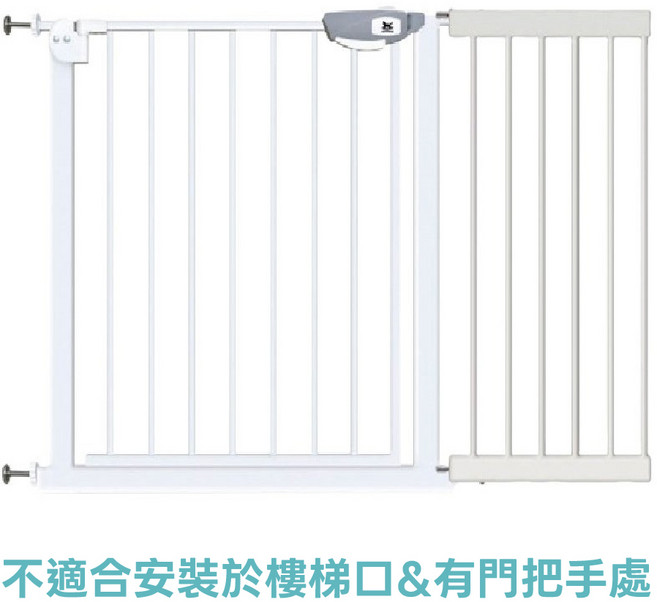 mommywant寵物安全門 免工具安裝 鋼材材質, 白, 1箱