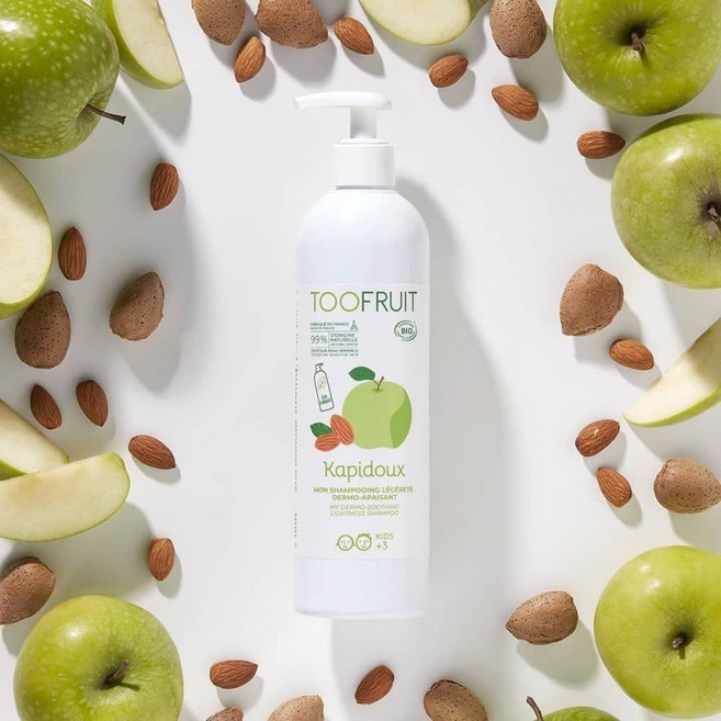 TOOFRUIT 果漾兒童青蘋無矽洗髮精 法國有機認證, 1個