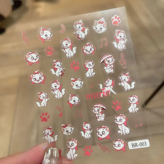 瑪麗貓 指甲貼, 1個, 211-BR-003