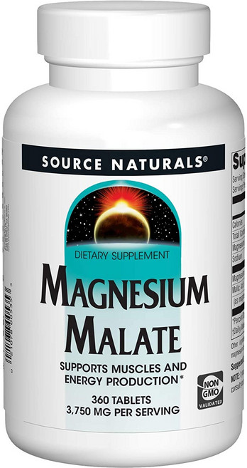SOURCE NATURALS 蘋果酸鎂錠 3750mg, 360顆, 1罐