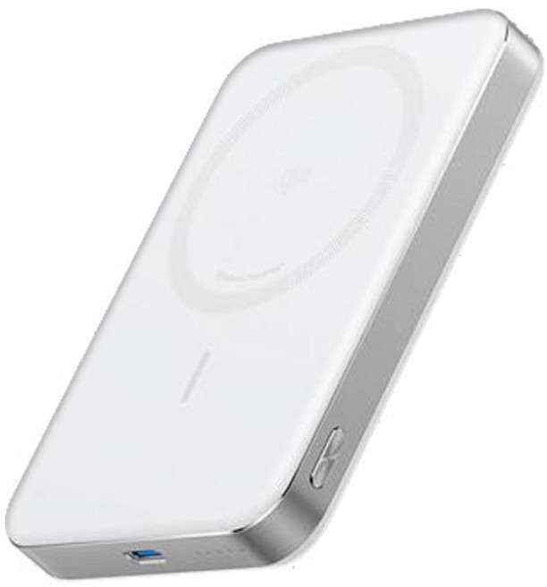 ANKER A1664 10000mAh Qi2 超薄磁吸行動電源, 白