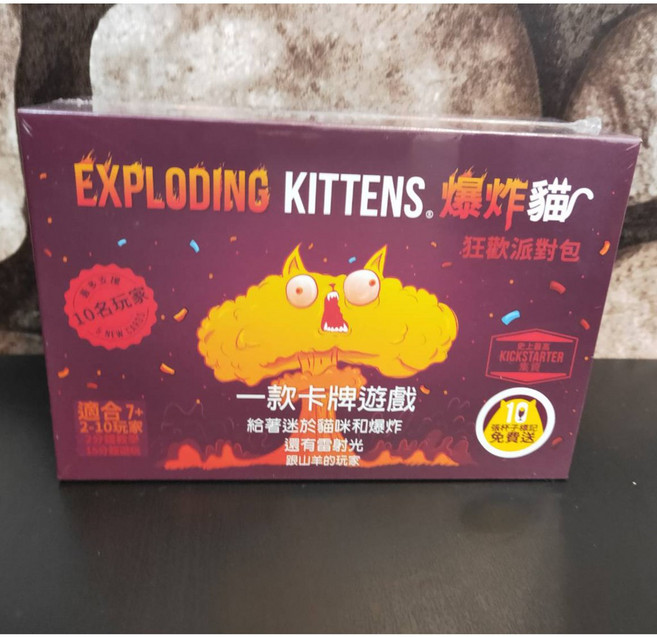 爆炸貓 狂歡派對版 卡牌遊戲, 1個, 滿千