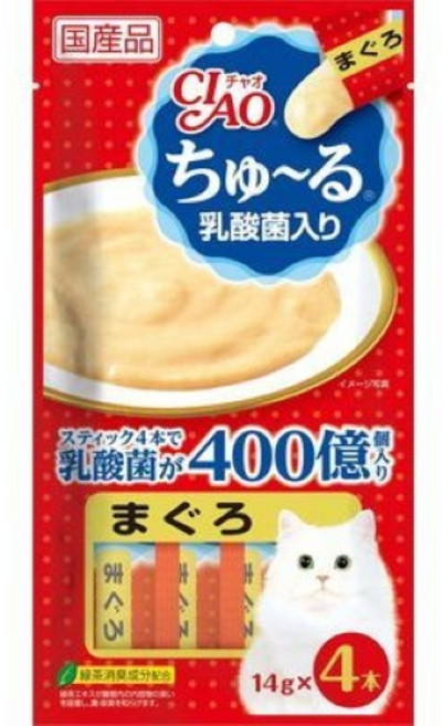 CIAO 啾嚕肉泥 (4入), 1個, 12g, SC-231乳酸菌鮪魚