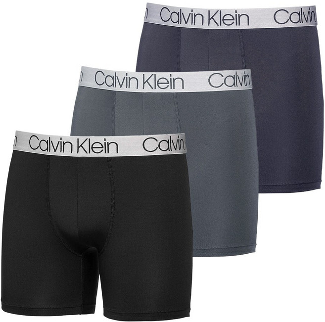 CK 남성 속옷 팬티 마이크로 화이버 크로마틱 박서 브리프 드로즈 3장 세트