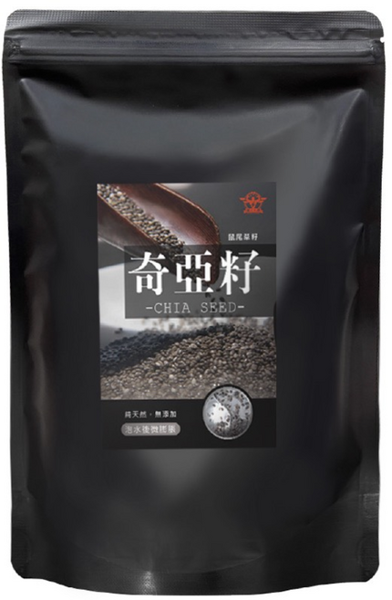 展榮商號 奇亞籽/粉 低卡代餐 無麩質 天然膳食纖維, 1個, 奇亞籽粉, 300g