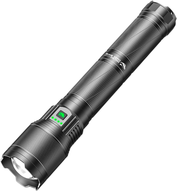 微笑鯊正品 SD5276 白極光強光手電 LED 超亮手電筒 SD-5276 M80 13000流明 超亮防水露營燈, 1個