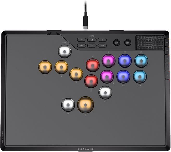 Corsair 海盜船 NOVABLADE Pro V2 星刃 格鬥搖桿 無線十五鍵 MGX磁軸 電競搖桿 遊戲手把, 1個, 主商品