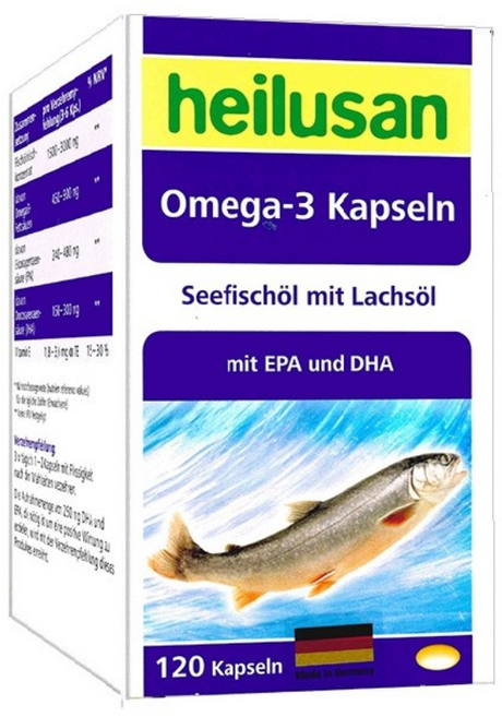 Heilusan 好立善 純淨深海鮭魚油 Omega-3 膠囊 120顆, 1個