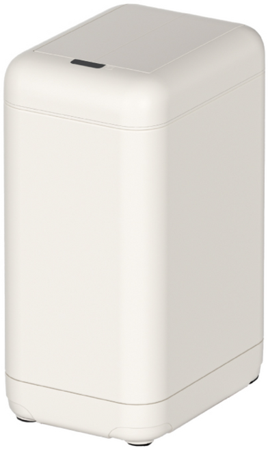 ELPHECO 不鏽鋼雙開感應垃圾桶20L ELPH687D, 白色