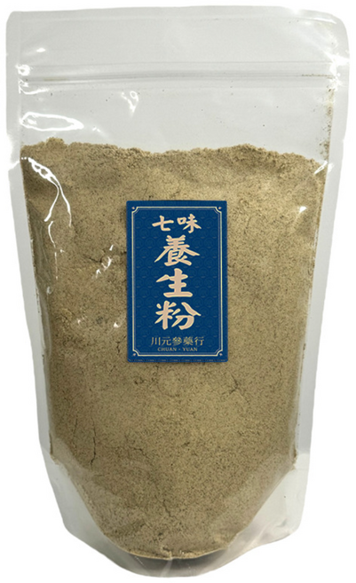 川元參藥行 七味養生粉 無添加 無糖 穀物粉 600g, 1個