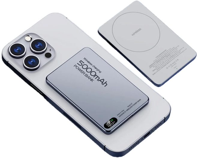 Haen qv MagSafe 磁吸無線充電行動電源 10000mAh 超薄快充 支援iOS雙彈窗顯示, 規格, 暗夜灰【優先消耗+雙彈窗】耳機手錶三合一, 10000毫安【帶3C標示|可上飛機】