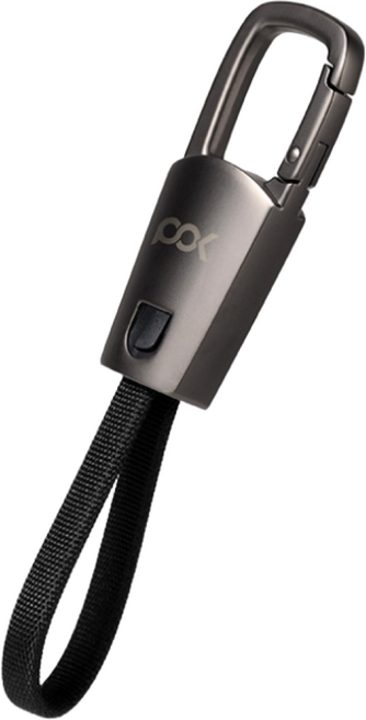 POK 充電線掛繩 2合1 傳輸線 60W 480Mbps, 1個, Type C - Type C, 黑, 11m