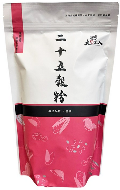 展榮商號 二十五種黑糖活力多穀粉, 1個, 原味(無添加糖), 500g
