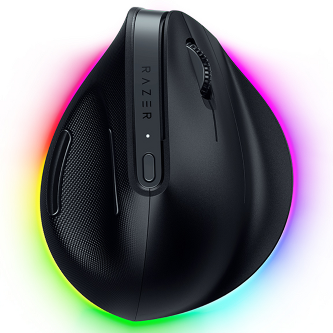 Razer Pro Click V2 直立式滑鼠, 主商品+黑色素面鼠墊