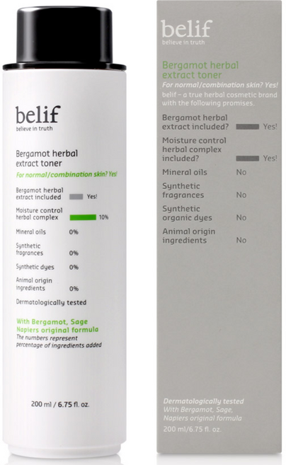 빌리프 베르가못 허벌 익스트랙트 토너, 200ml, 1개