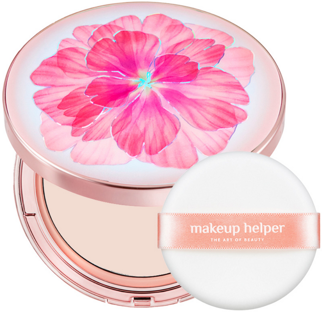 makeup helper 藝術氣墊粉餅 經典定妝蜜粉餅 25g, 1個, 21號 亮粉色