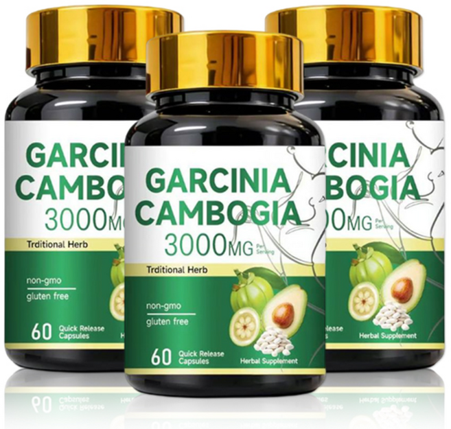 藤黃果膠囊 3000MG 草本保健食品 促進代謝, 2個, 60顆